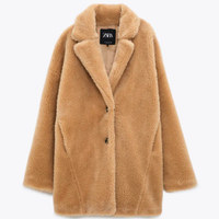 Faux Shearling Coat: £79.99, £59.99 (save £20) | Zara