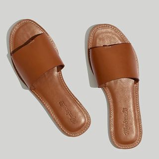 tan flat sandals