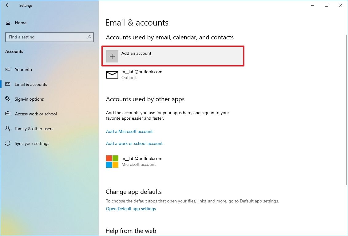 How to manage email and account settings on Windows 10 | Windows Central