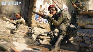 Meilleurs jeux de Battle Royale - vue de soldats de Battlefield 5 dans une tranchée, armes dégainées
