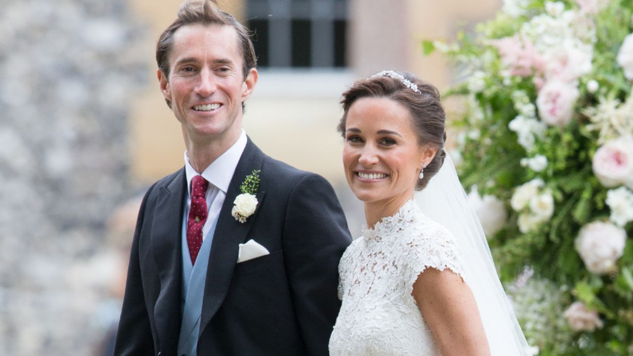 Pippa Middleton and James Matthews leave after getting married at St Mark&#039;s Church on May 20, 2017 in Englefield Green, England.