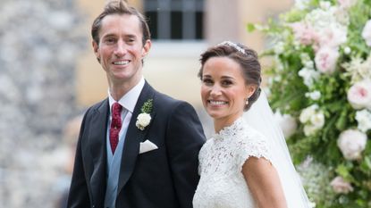 Pippa Middleton and James Matthews leave after getting married at St Mark's Church on May 20, 2017 in Englefield Green, England.