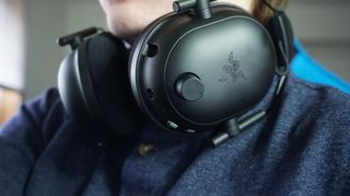 Razer Blackshark V2 Pro Headset Around Neck