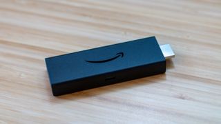 Amazon Fire TV Stick Lite sitting on table