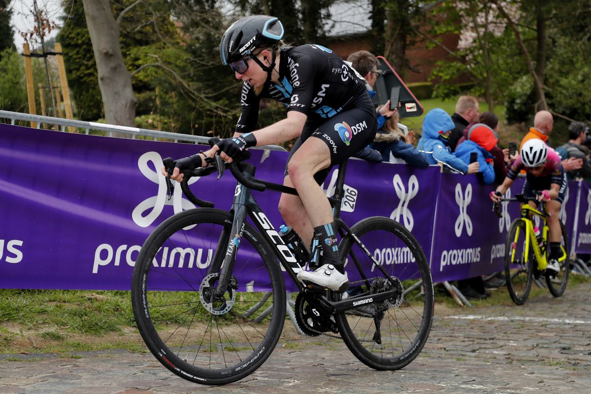 De Brabantse Pijl La Fleche Brabanconne Women 2022 7th Edition SintPietersLeeuw Overijse 1412 km 13042022 Moskesstraat Liane Lippert GER Team DSM photo Rafa GomezSprintCyclingAgency2022