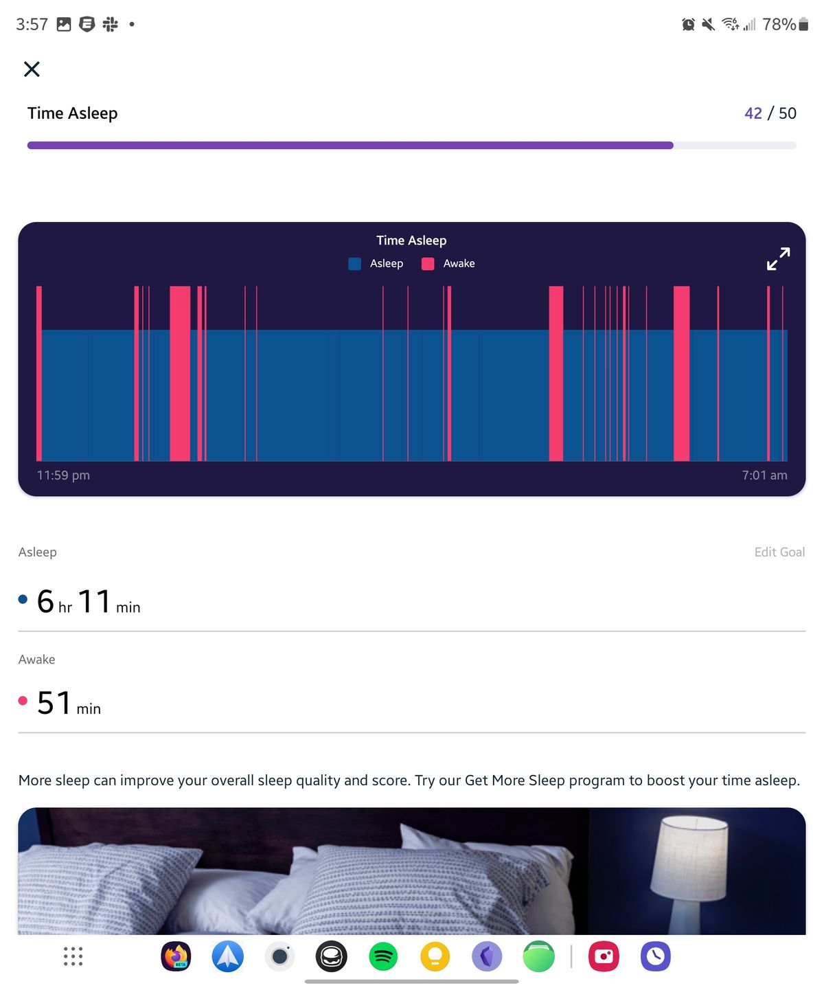 Fitbit Sense 2 Time Asleep