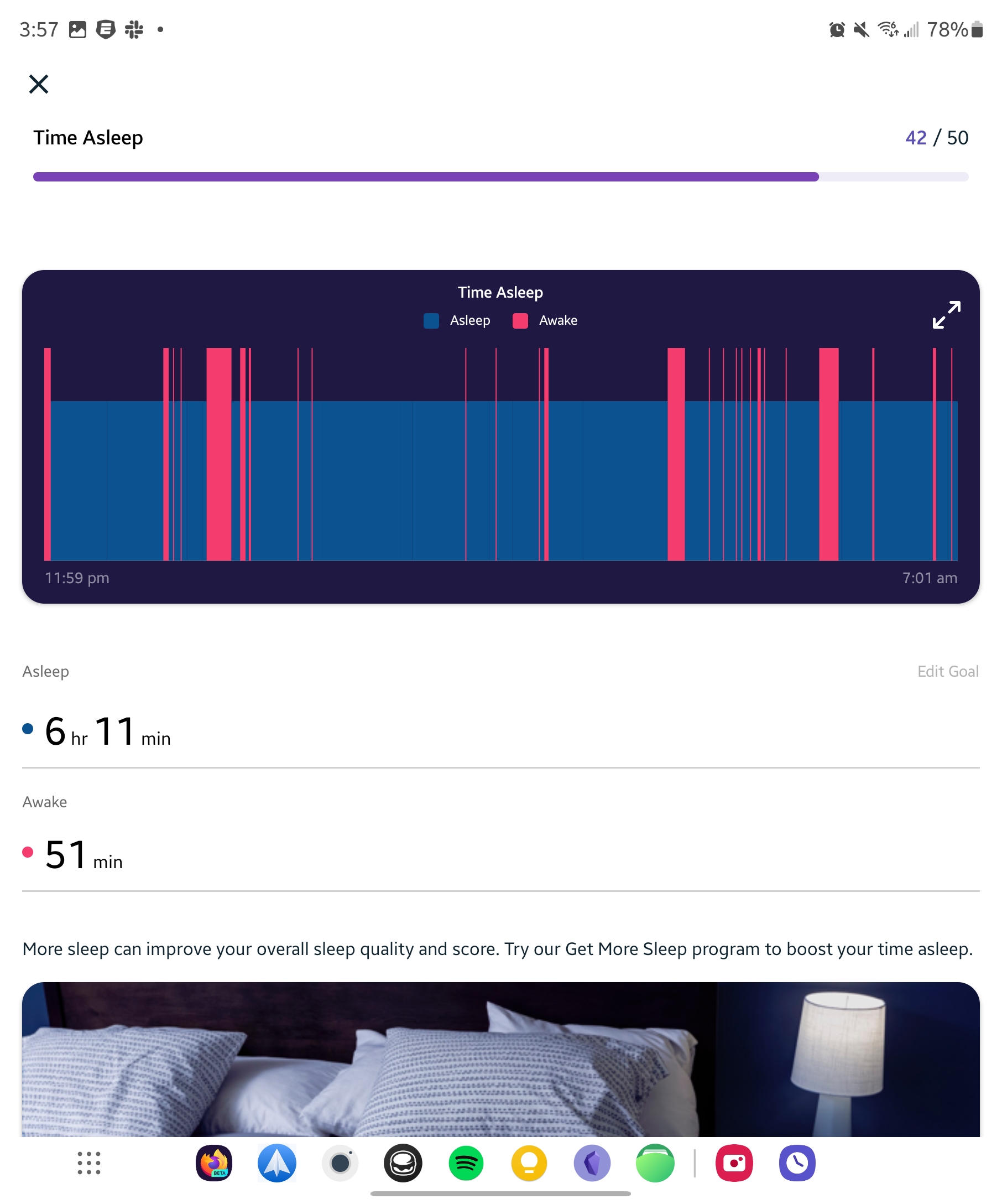 Fitbit Sense 2 Time Asleep