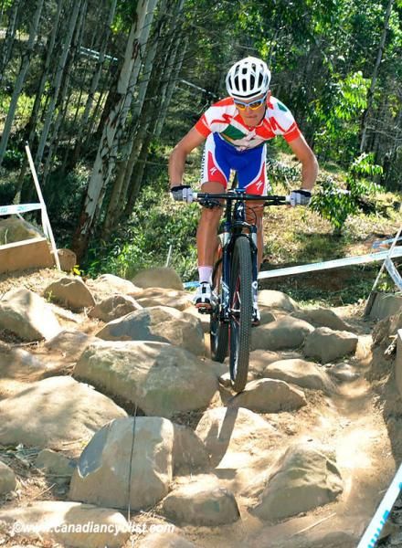 Burry Stander (Specialized Racing) - is the "local" favourite in the men's XC