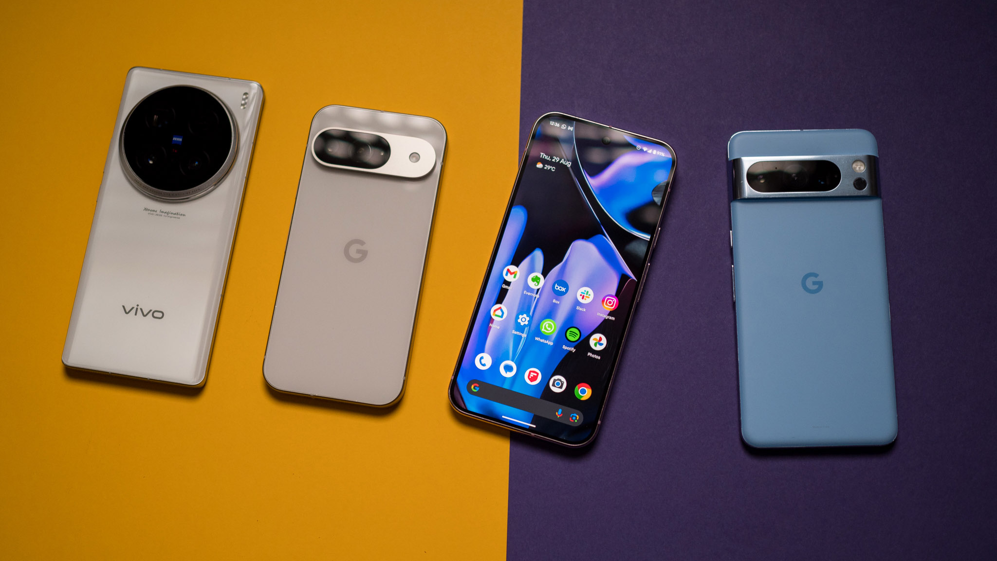 Pixel 9 and Pixel 9 Pro XL with Vivo X100 Ultra and Pixel 8 Pro