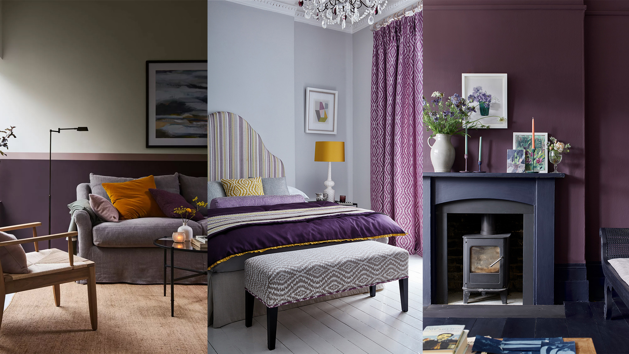 Purple Colour Paint Hues to Brighten up your Interiors