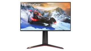 LG 27GP950-B 4K monitor in black colourway on white background