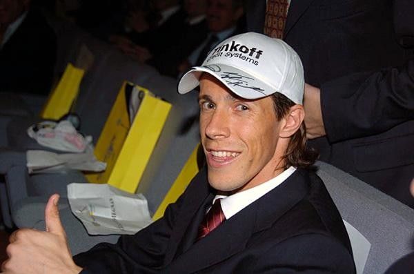Taddei at the Tinkoff presentation in Rome.