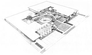Drawing of The 500 West, Arenas Road, Palm Springs, 1970