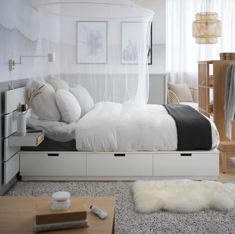 These 3 Ikea Storage Beds Will Solve, Slim King Bed Frames With Storage Ikea