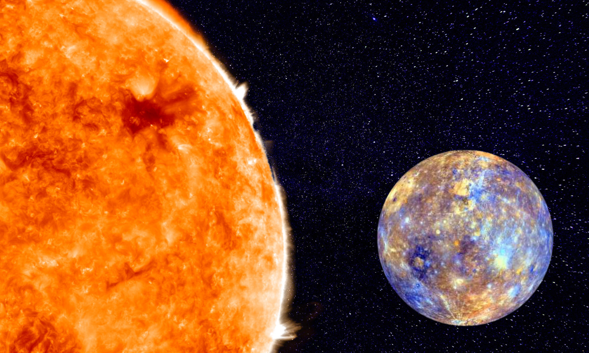Mercury, the planet closest to the sun, can be difficult to see in the star's glare.