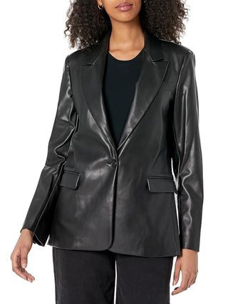 The Drop, Blazer Anouk Wanita The Drop, Hitam, M