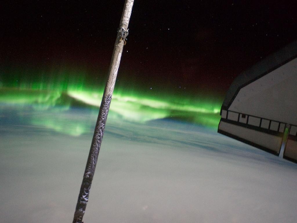 Southern Lights Seen from Space