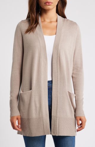 Caslon Everyday Open Front Cardigan