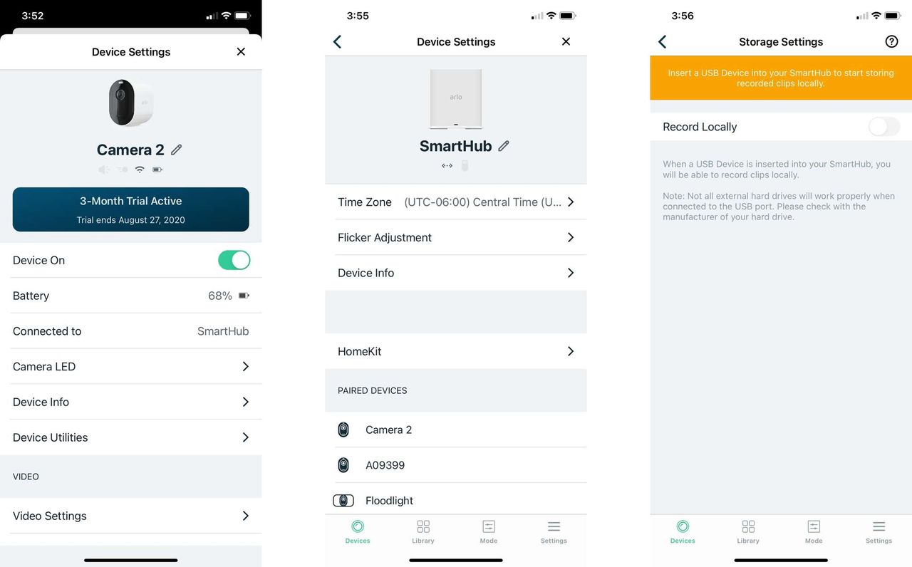 Arlo Pro 3 App Features