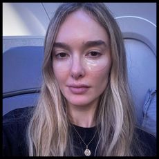 Hannah Baxter flight skincare routine