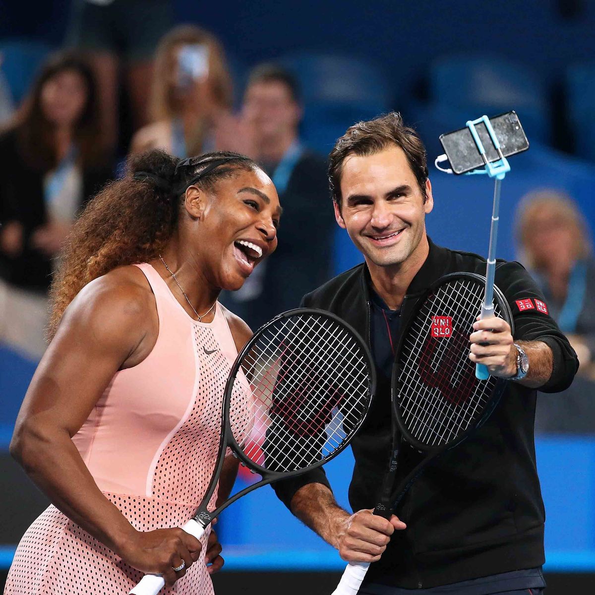 Serena Williams and Roger Federer's Reactions After Playing Each Other ...