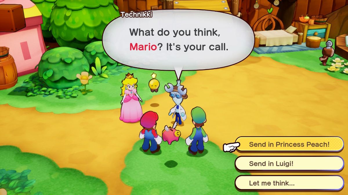 In-game screenshot from Mario &amp; Luigi: Brothership