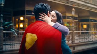 Superman kisses Lois Lane in James Gunn's Superman