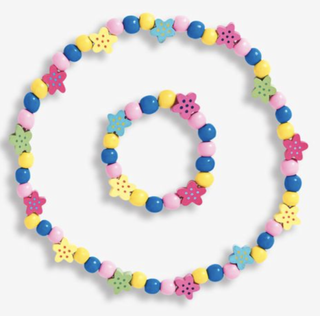JoJo Maman Bebe Toddler necklace set rainbow colour beads