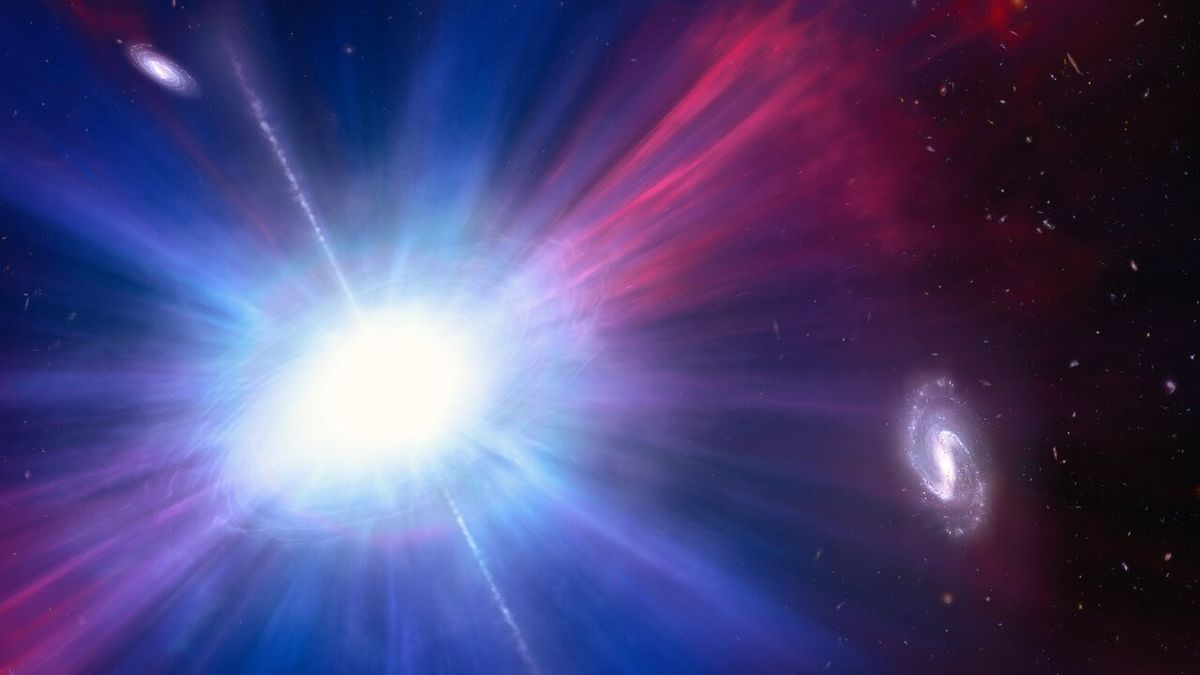 O Telescópio Hubble testemunhou uma enorme explosão intergaláctica