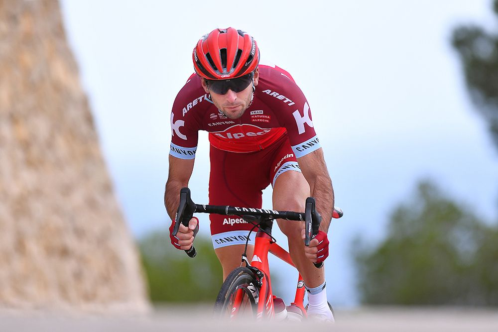 Baptiste Planckaert in the 2017 Katusha-Alpecin kit