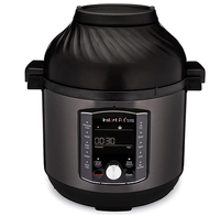 Instant Pot Pro Crisp 11-in-1 Electric Multi Cooker, 5.7L: £189.99 £148.00 at Amazon Save £41 - The 7.6L model was discounted significantly over Prime Day, but the 5.7L is still on offer with a 22% discount. Combining an instant pot with an air fryer, this all-in-one multi-cooker will also pressure cook, slow cook, steam, grill, dehydrate and sous vide. The pot and pressure cooking lid is dishwasher safe, and it'll look smart on the countertop, too. 