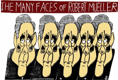 Political Cartoon U.S. The Many Faces of Robert Mueller Congress Testimony