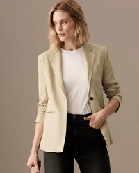 Autograph, Single Breasted Blazer with Wool (£79.00) $139.00 | Marks &amp; Spencer