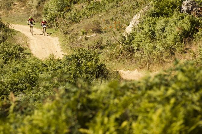 Charles Keey and Darren Lill of Cannondale Blend lead the African Category