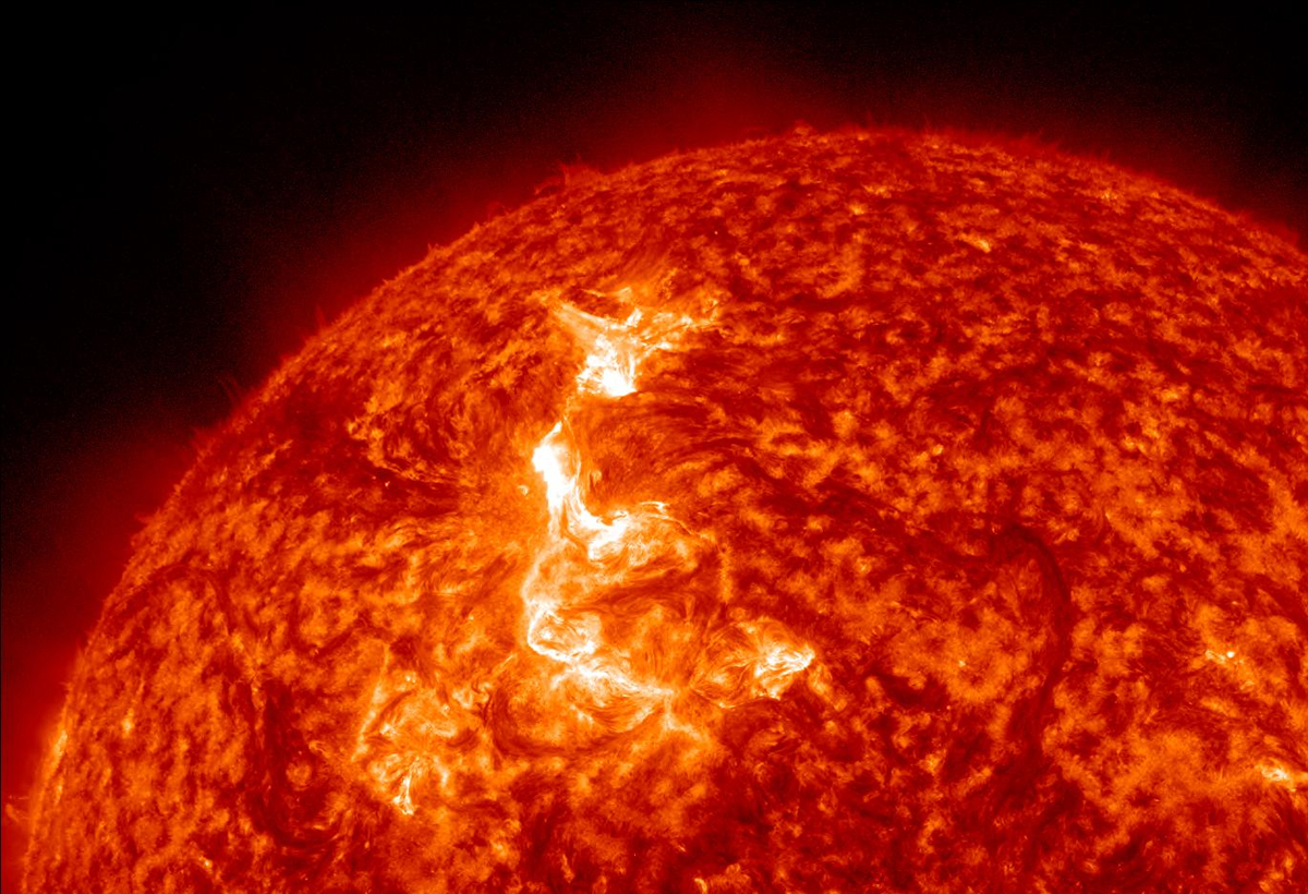 M2 Class Solar Flare, Jan. 2012