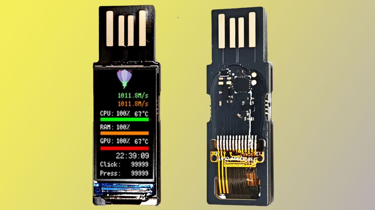 PC second screen costs just $2.57 on AliExpress — but this sub-1-inch USB-connected display won’t be for everyone