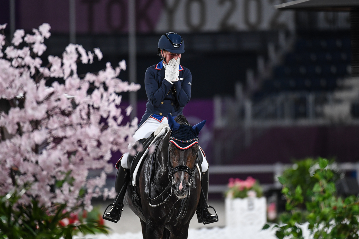 US dressage rider Sabine Schut-Kery and Sanceo compete in the Tokyo Olympics dressage