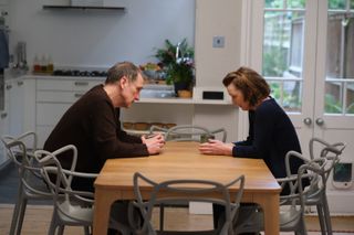 Michael Gould and Lesley Manville as struggling husband and wife John and Maria.