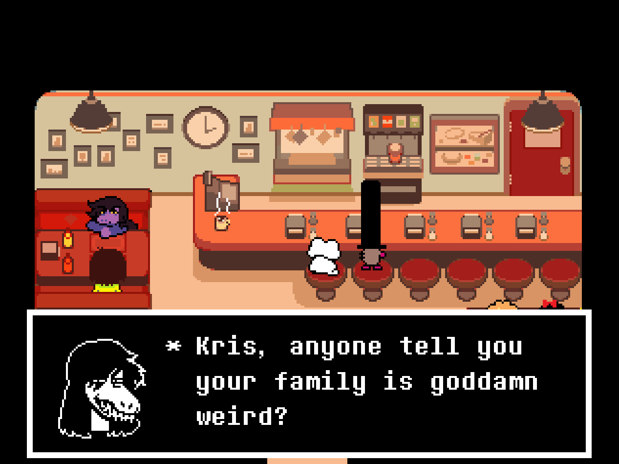 Deltarune chapter 3 screens.