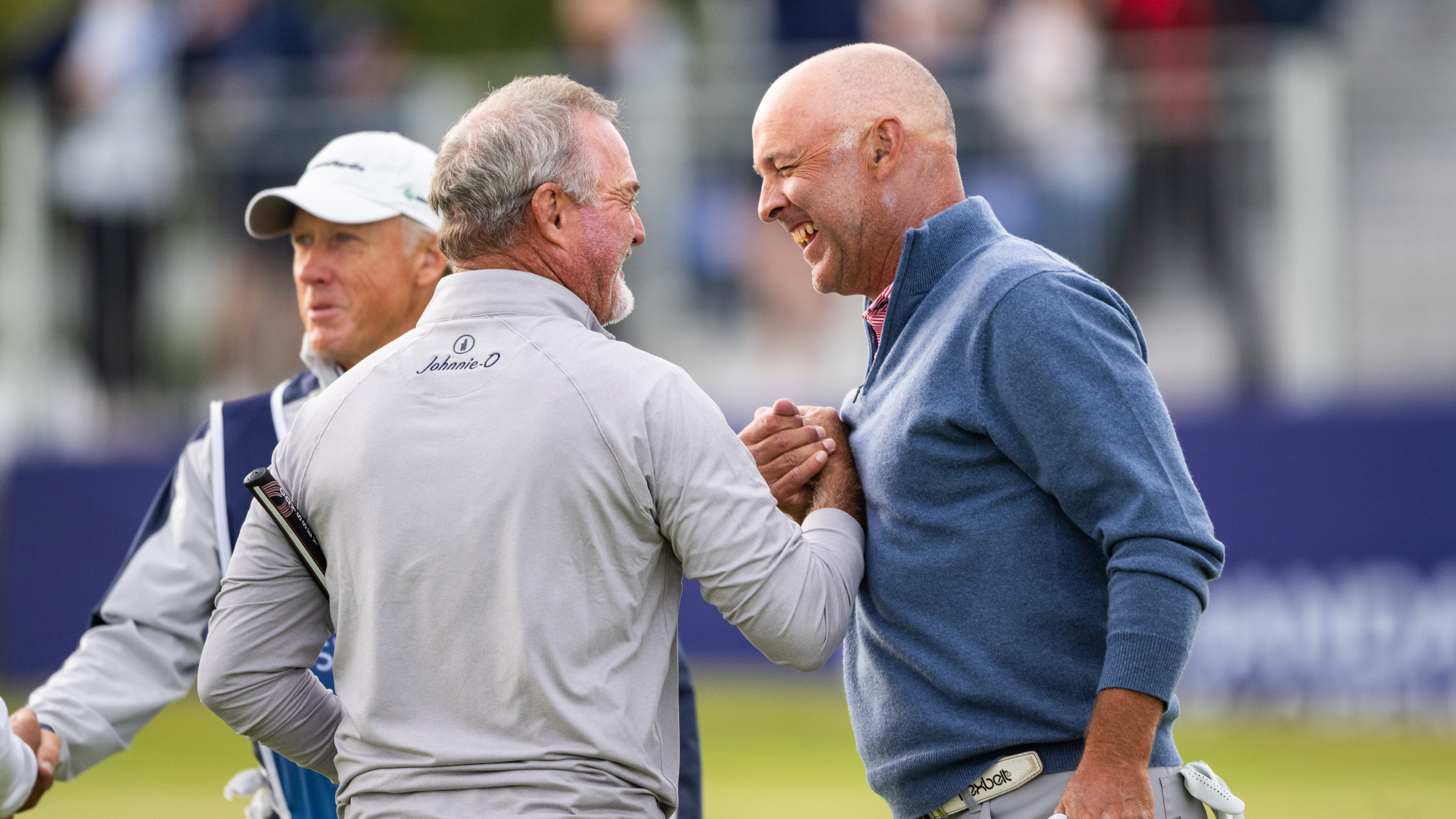Jerry Kelly and Cameron Percy at the Senior Open