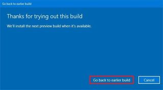 Windows 10 uninstall preview
