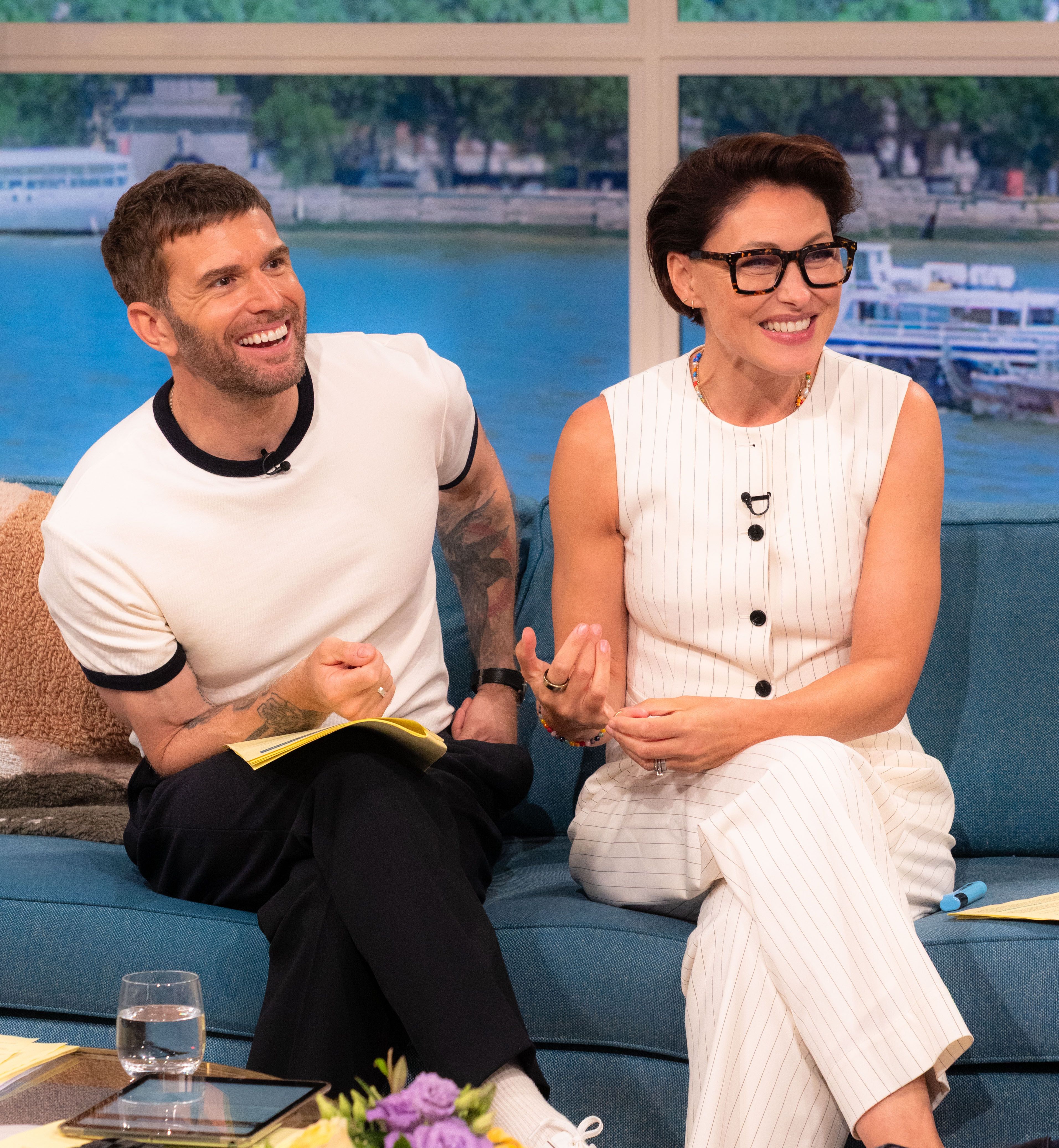 Joel Dommett and Emma Willis on This Morning