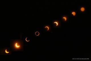 Eclipse Sequence for Smartphone Wallpaper