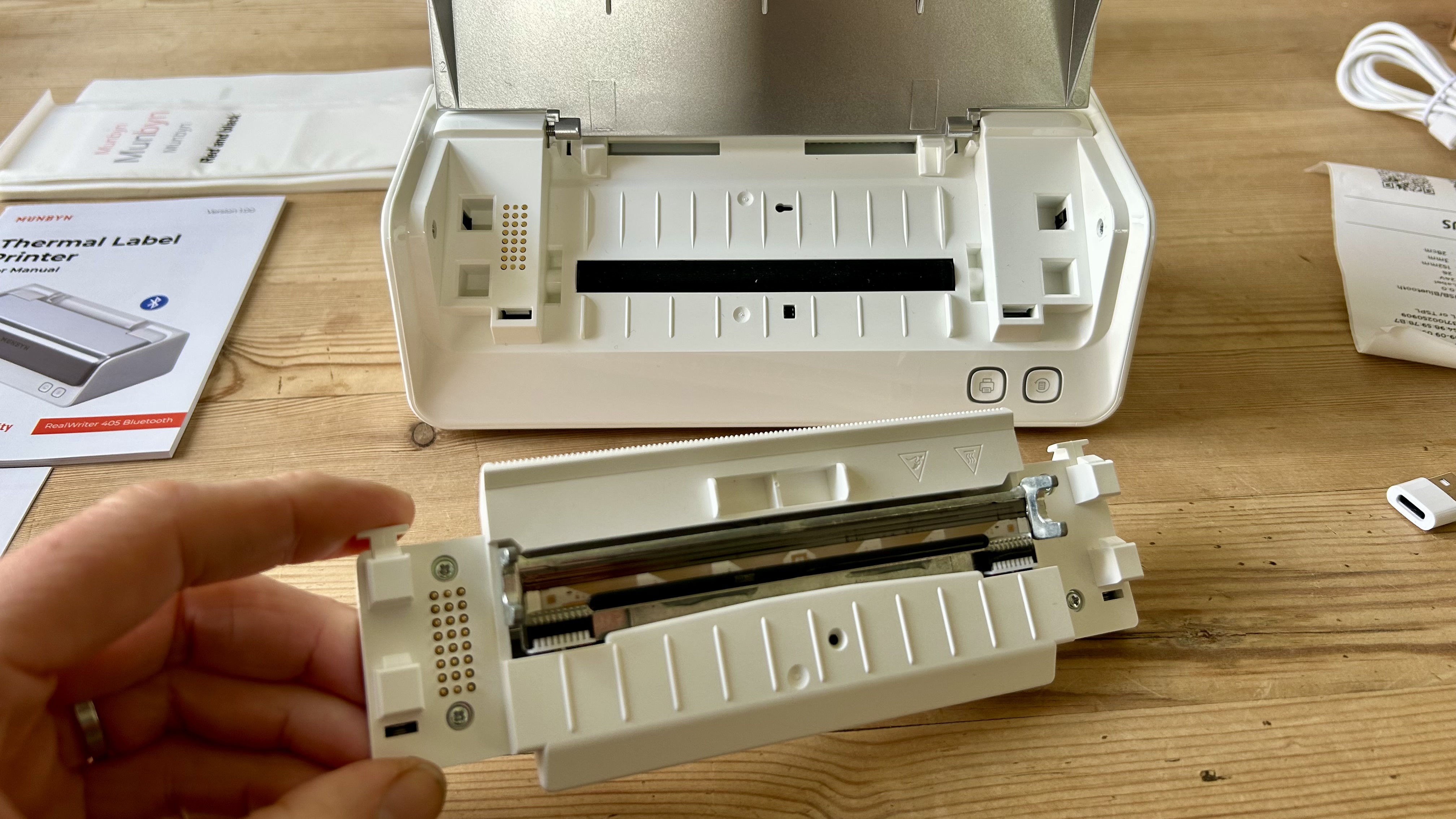 The Munbyn RealWriter 405B during our review in a home office