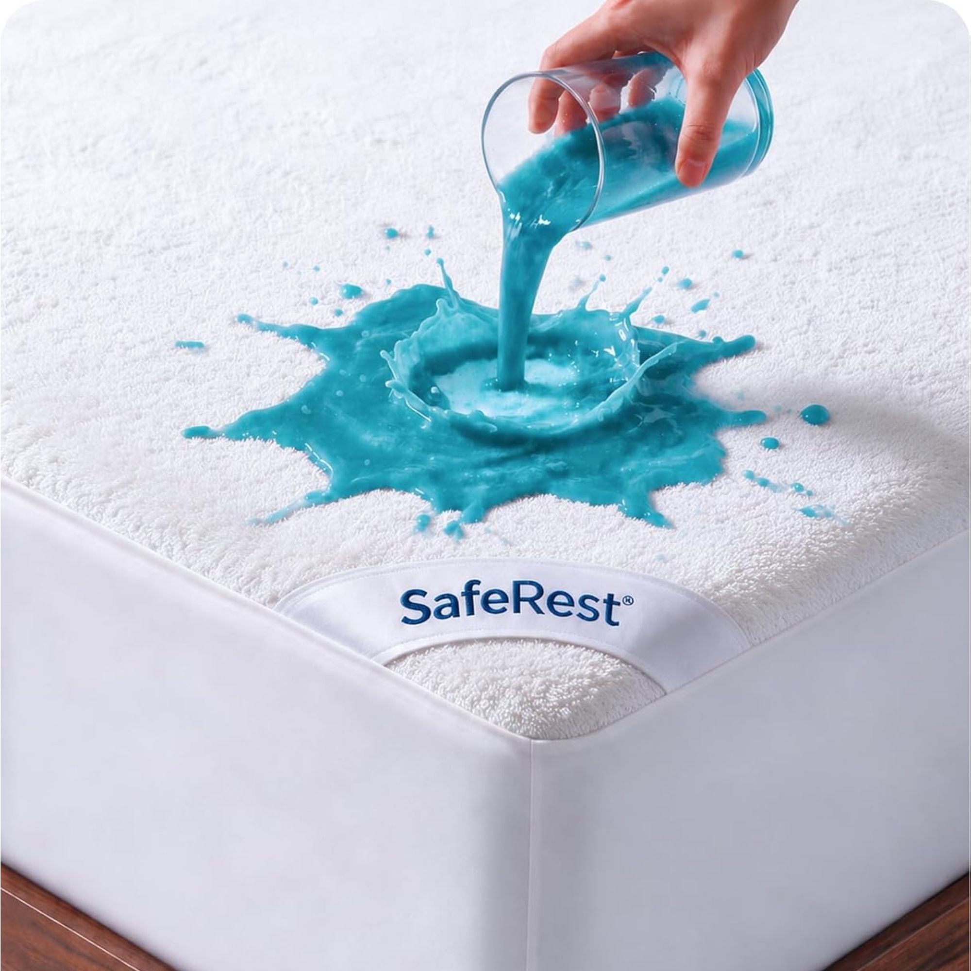 SafeRest waterproof mattress protector