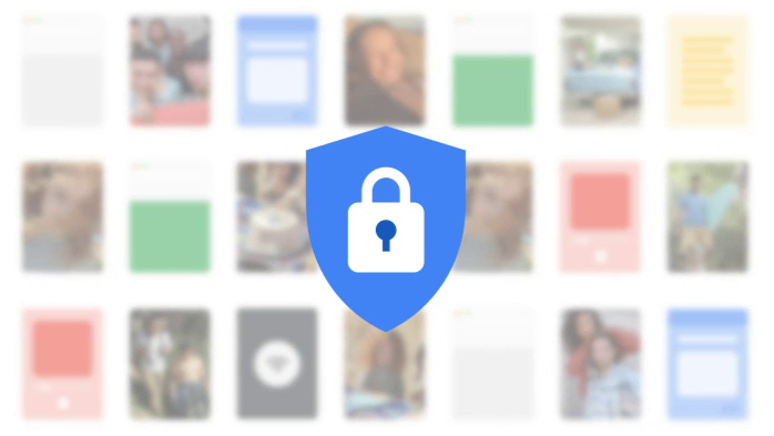 Google One VPN Logo is a lock on a shield