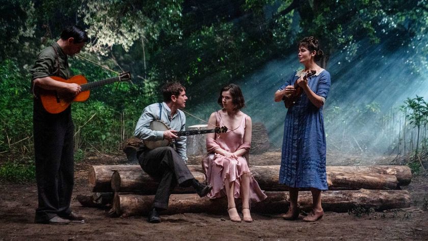 PETER DREIMANIS as Bert, JACK O&rsquo;CONNELL as Remmick, HAILEE STEINFELD as Mary, and LOLA KIRKE in "Sinners" movie