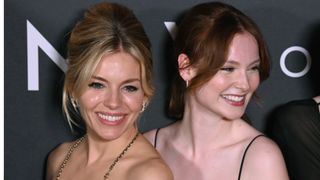 Sienna Miller and Hannah Dodd attend the Anatomy of a Scandal world premiere on April 14 2022
