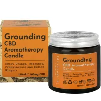 10. Grounding Aromatherapy CBD Candle: