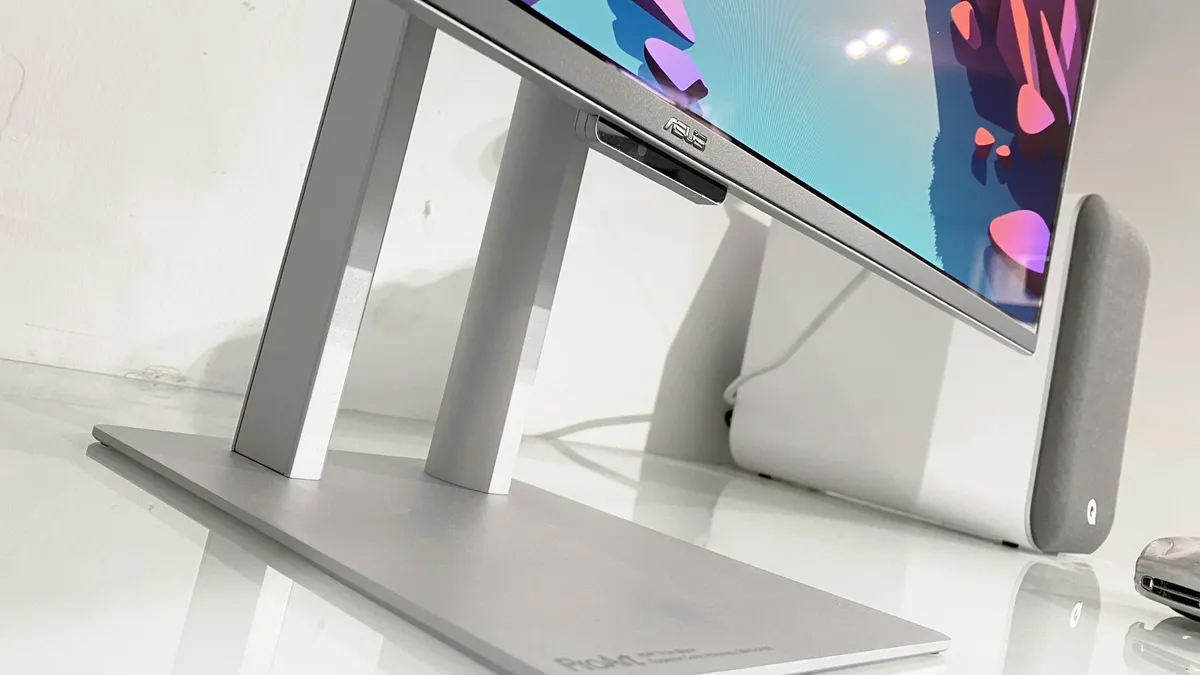 Two shots of a BenQ monitor. 